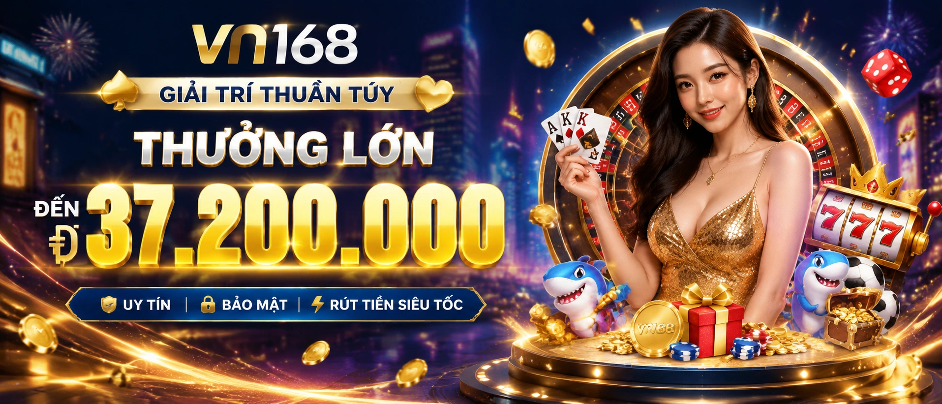 Giao diện giải trí vn168.com.bz