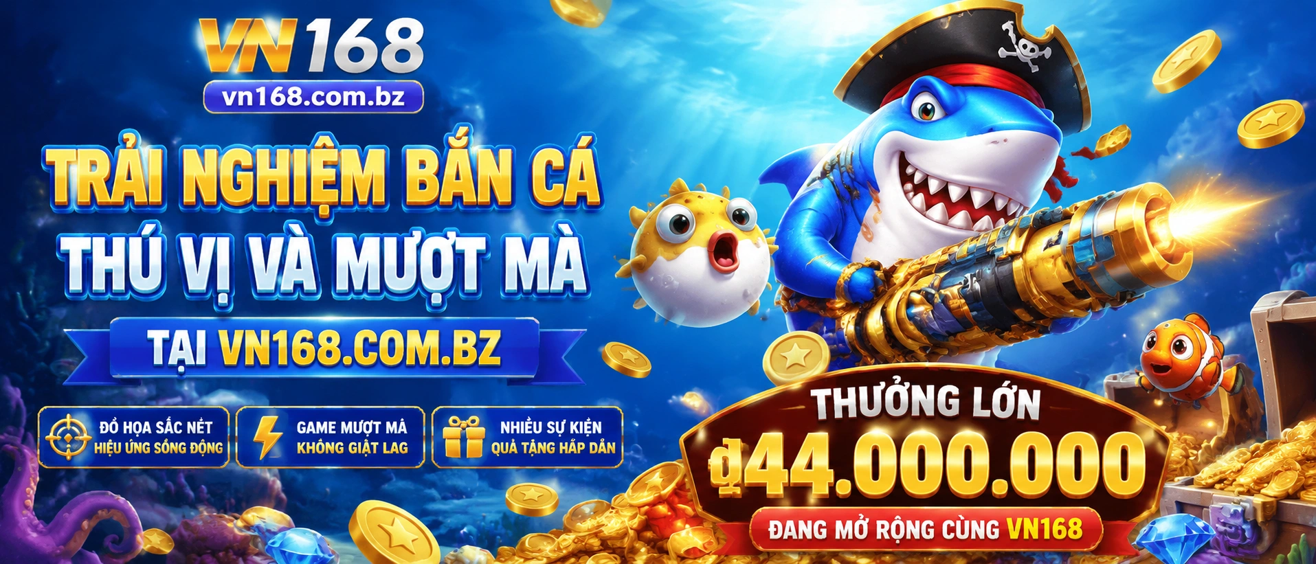 Bắn Cá jackpot với giao diện bàn chơi