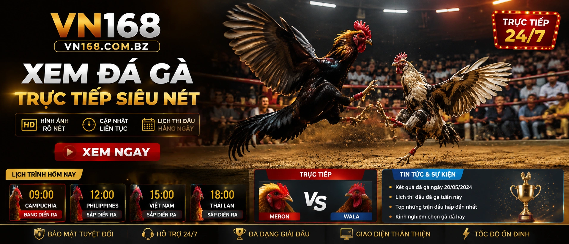 Đá Gà Cựa Sắt trên vn168.com.bz