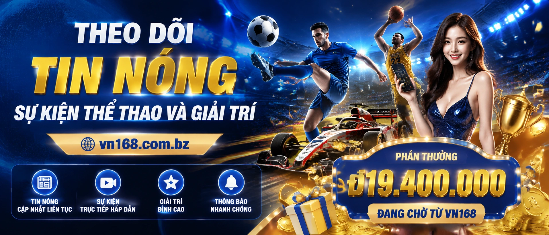 Khung tin thể thao nổi bật với thẻ bài viết và nút xem chi tiết